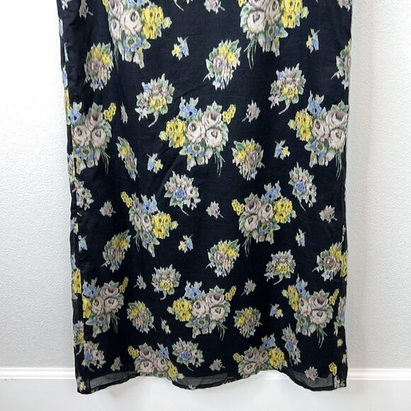 Floral Black Maxi Dress - Picture 5 of 14